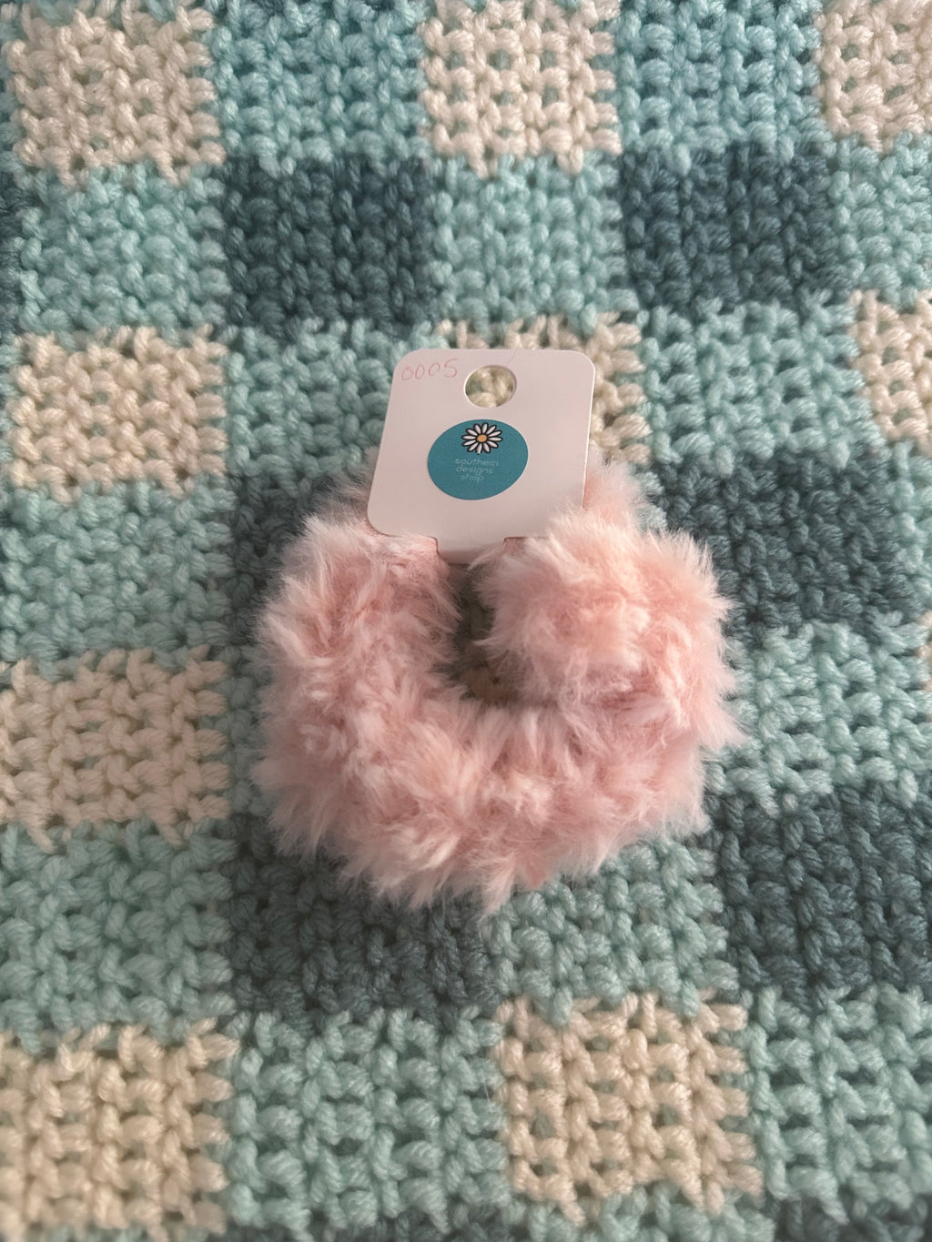 Fluffy Crochet Scrunchies