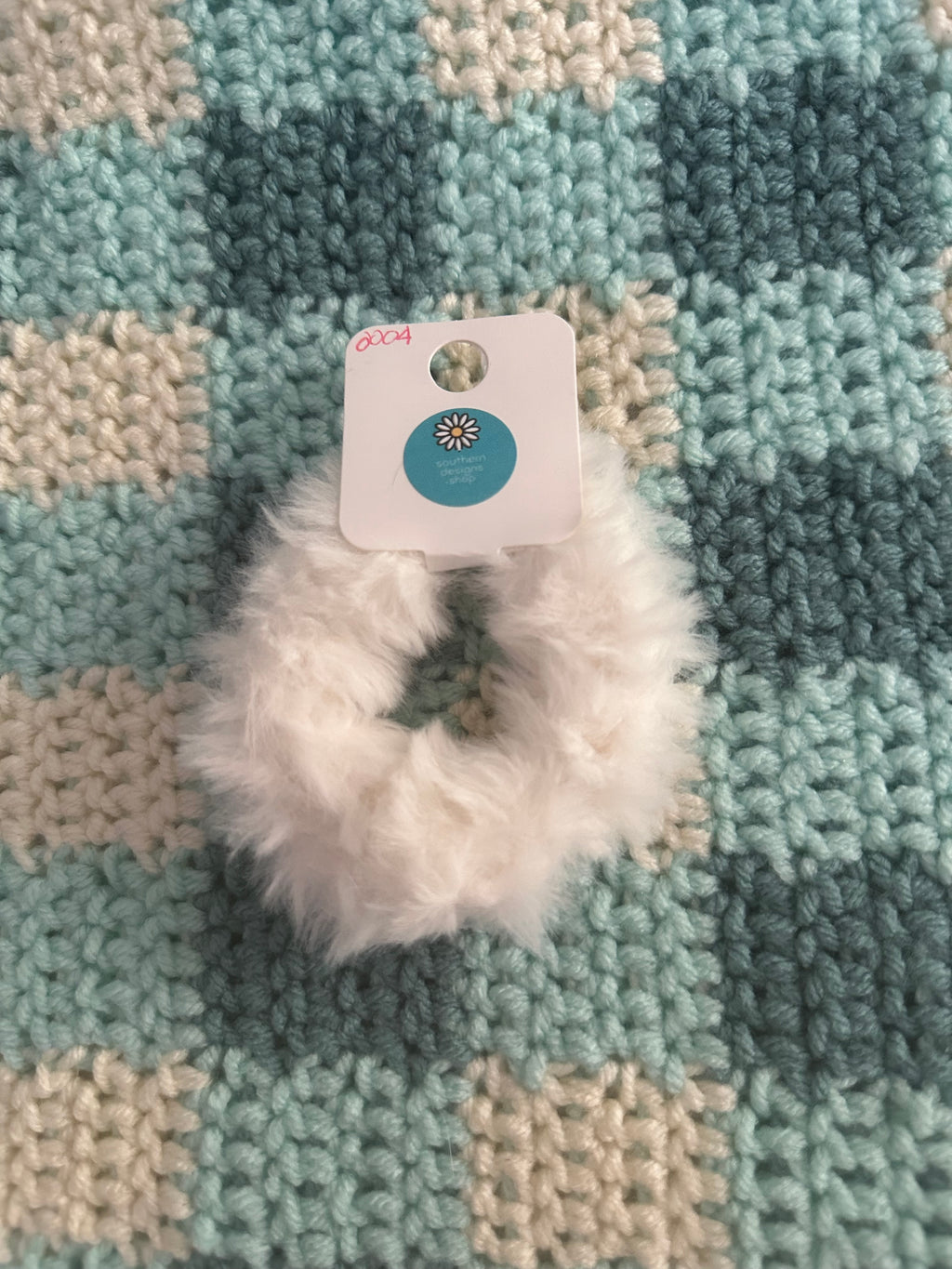Fluffy Crochet Scrunchies