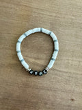 'Hope' Bracelet | White & Gray