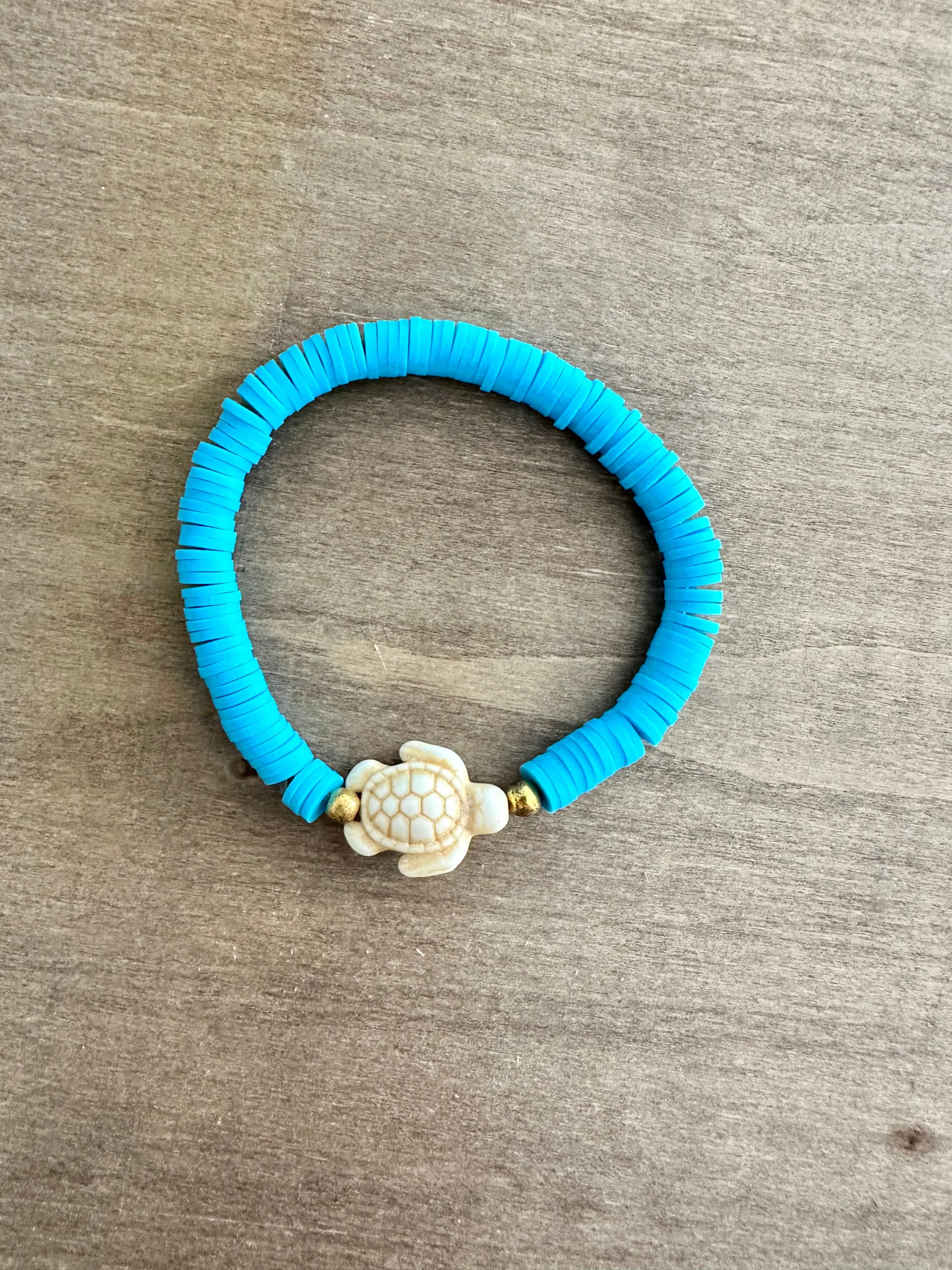Turtle Bracelet | Beige & Blue