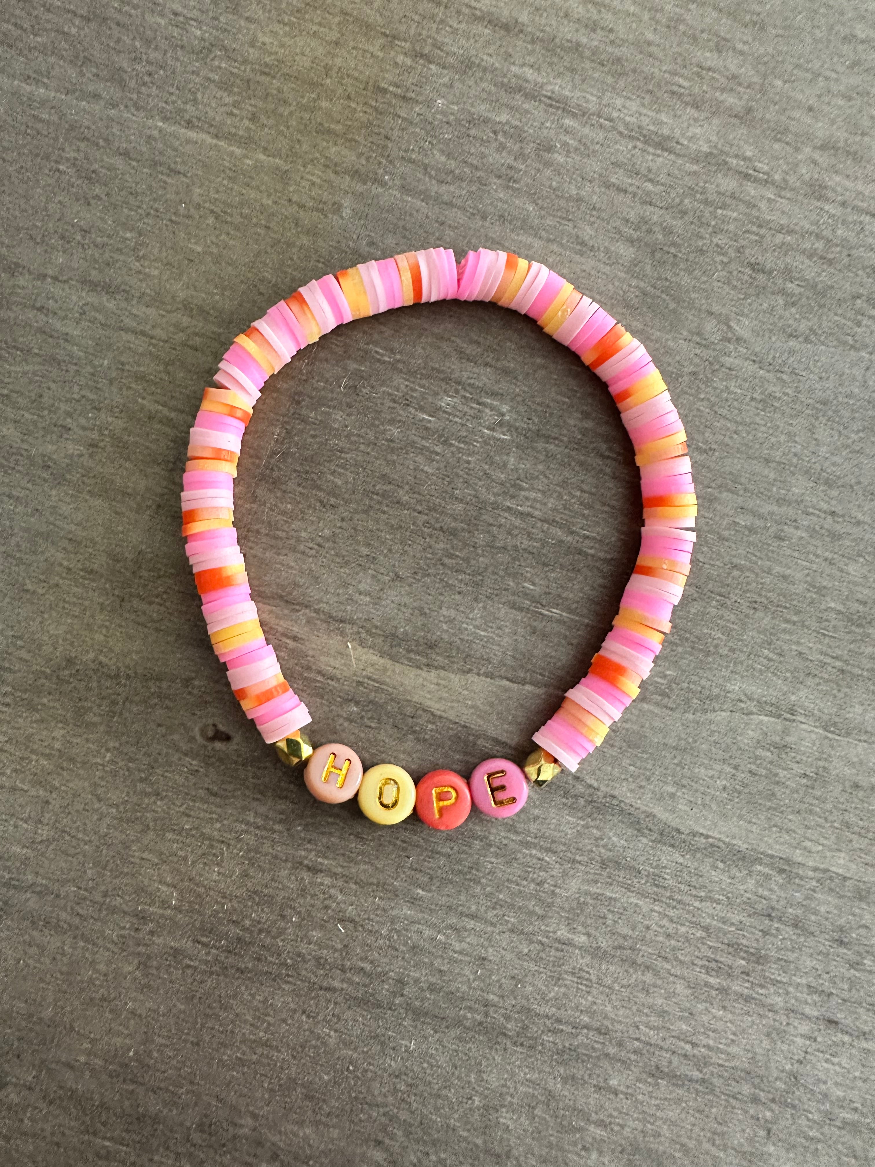 'Hope' Bracelet | Pink & Red