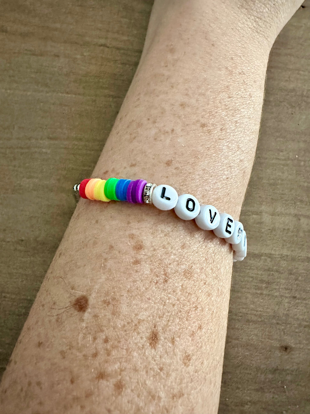 'Love is Love' Silver Bracelet