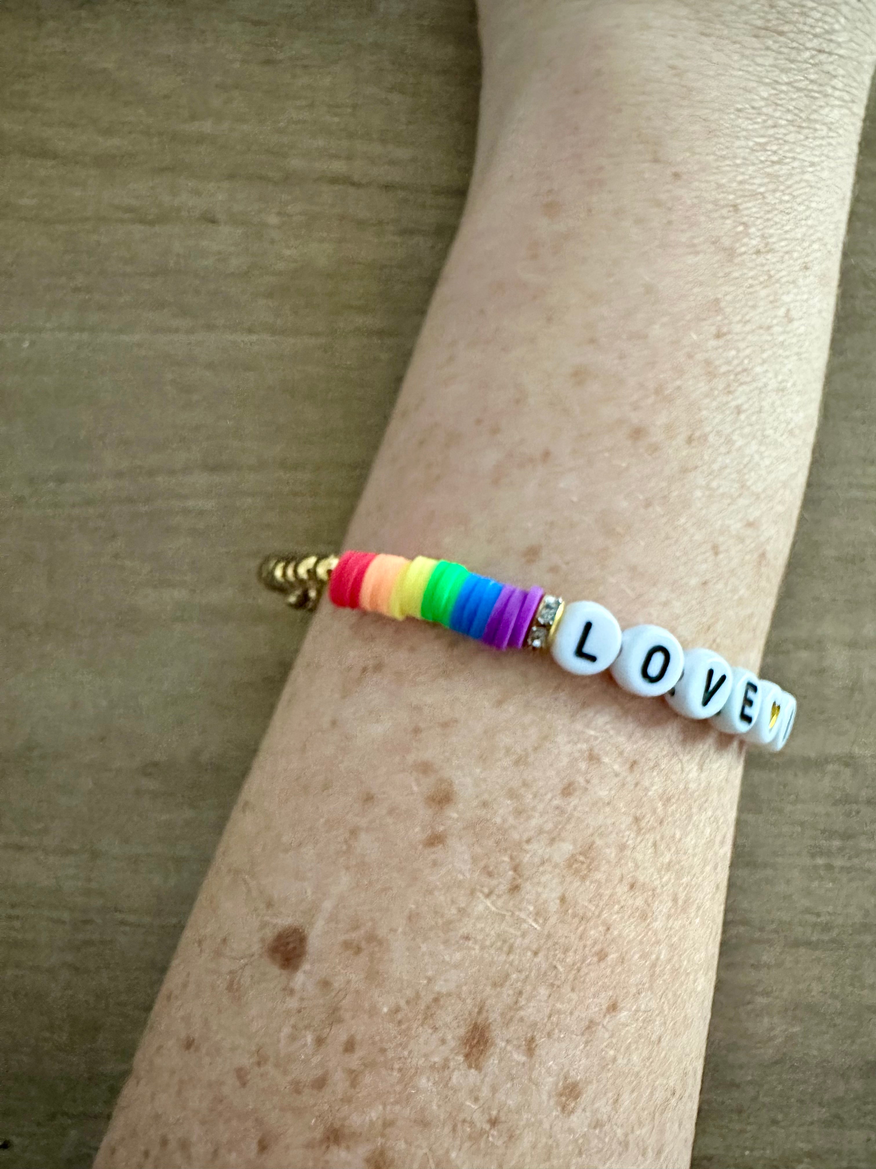 'Love is Love' Gold Bracelet