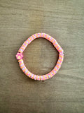 Paw Print Bracelet | Pink & Orange