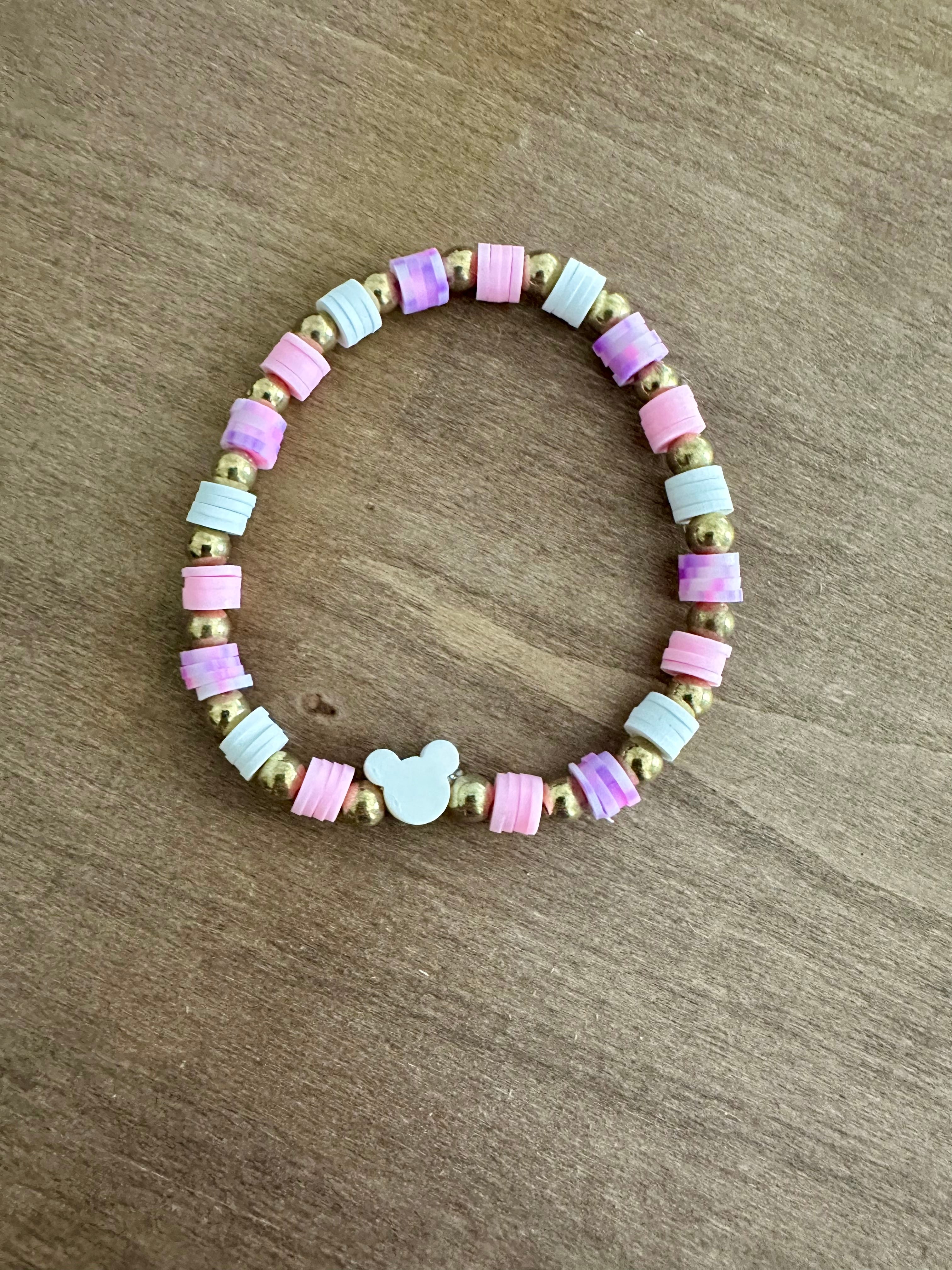 Mouse Head Bracelet | Pink & Purple